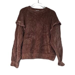 My little cozmo girls sz 6 pink coy soft statement sleeve top warm fun winter